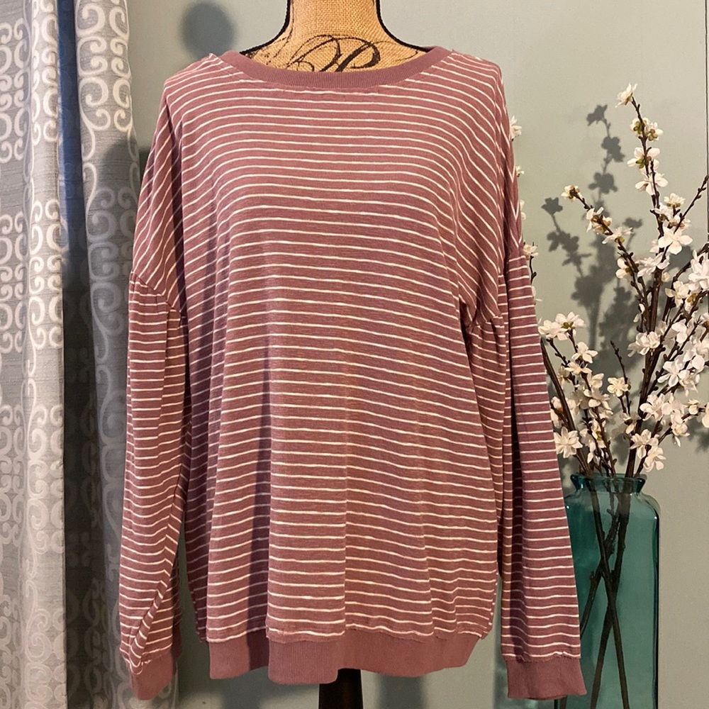 Easel Los Angeles Oversized Striped Tunic